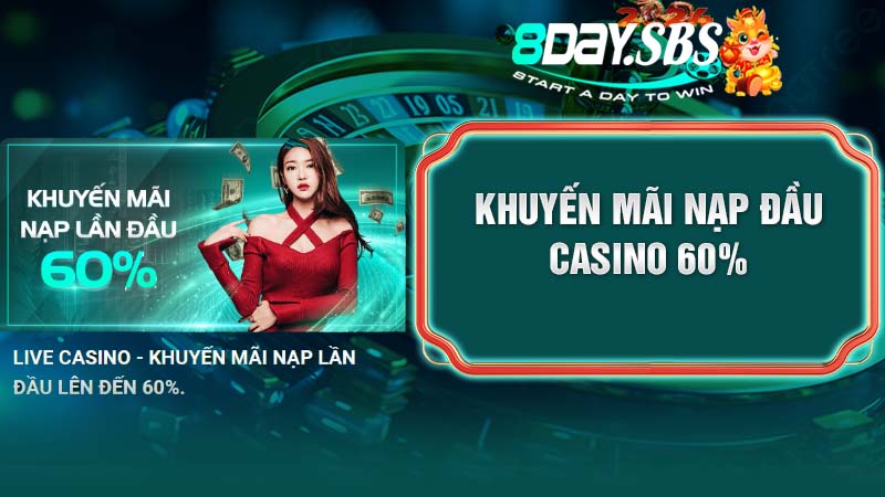 Khuyến mãi nạp đầu lên đến 60%